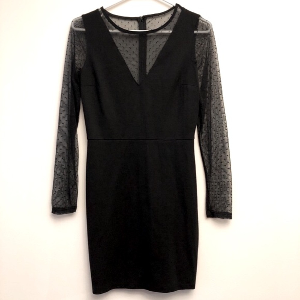 NWT Dynamite Sheer Sleeve Dress, Size S
